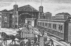 Вид Варшавский вокзала до первой реконструкции